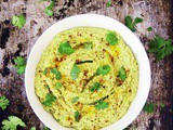 Roasted Jalapeño Hummus #SundaySupper