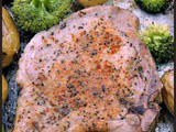 Sheet Pan Cajun Pork Chops with Potatoes and Broccoli