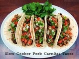 Slow Cooker Pork Carnitas Tacos