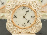 Antique Lace Royal Icing Brush Embroidery Clock Video