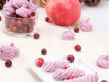 I am Sending Cranberry-Pomegranate Meringue Kisses