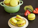 Kiwi Strawberry Macarons, Perfect for Late August
