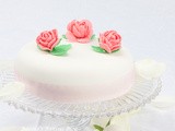 Ribbon and Rose, Fondant and Marzipan