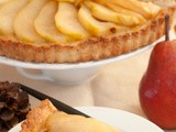 Thanksgiving Count Down, Caramelized Almond-Pear Tart Finale