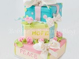 Whimsical New Year 2014 Gift Box Cake