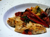 Karreesteaks mit Süßkartoffelpüree und Ofengemüse
