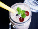 Kiwi-Traube-Bananen Milchshake