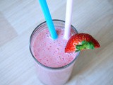 Strawberry-Banana Hazelnut Milkshake