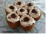 Rolo cupcake Yummy soft cupcake topped