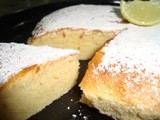 Whole grain lemon olive oil cake