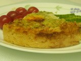 Broccoli Quiche with Hash Brown Crust
