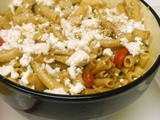 Penne with Tomatoes, Feta and Balsamic Dressing