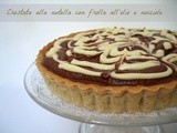 Crostata alla nutella con frolla all'olio e nocciole