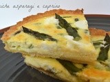 Quiche con asparagi e caprino