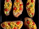 Corn and Tomato Crostini with Cashew Cheese