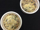 Crustless Mushroom & Spinach Quiche