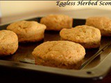 Eggless Herbed Scones