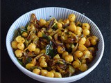 Kadala Thel Dala | Stir fried Chickpeas