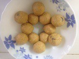 Orange flavored lentil ladoos