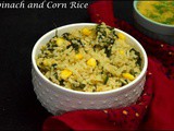 Spinach and Corn Rice