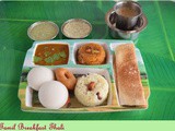 Tamil Breakfast Thali