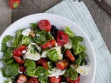 Caprese salade met aardbei