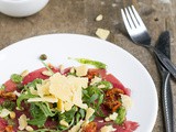 Carpaccio met pestodressing