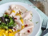 Carpaccio van kipfilet met mango