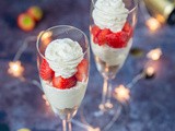 Champagne cheesecake met aardbeien