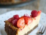 Cheesecake met aardbeien