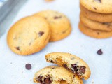 Chocolate chip cookies met karamel