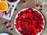 Cranberry MonChoutaart met witte chocolade