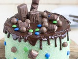 Drip cake met chocolade topping