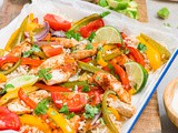 Fajita traybake met kip