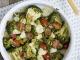 Gegratineerde broccoli caprese