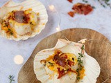 Gegratineerde coquilles met parmaham en tijm