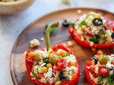 Gevulde paprika met mediterrane couscous
