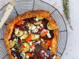 Hartige galette met biet en wortel