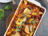 Italiaanse ovenschotel met aardappel en salami