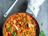 Jambalaya met kip en chorizo