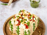 Kip-pesto sandwichcake