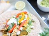 Kruidige fajita’s met kip en paprika