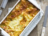 Lasagne met roze zalm en spinazie