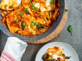 Lasagne uit de pan met spinazie