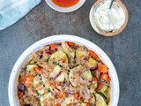 Nachoschotel van courgette met tonijn