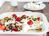 No bake bananensplit cheesecake