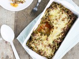 Ovenschotel van sperziebonen in tomatensaus