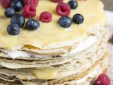 Pannenkoekentaart met lemon curd