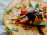 Quesadilla’s met paprika en tomatensalsa