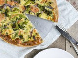 Quiche van broccoli met zalm